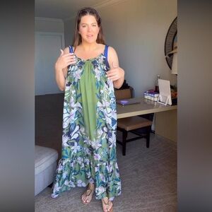 Anthropologie The Malika Printed Dress